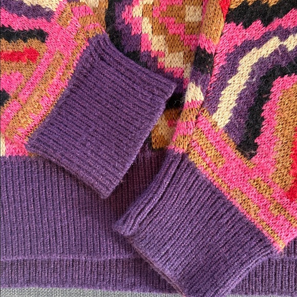 FARM Rio Striped Patchwork Sweater size XS - Picture 3 of 4